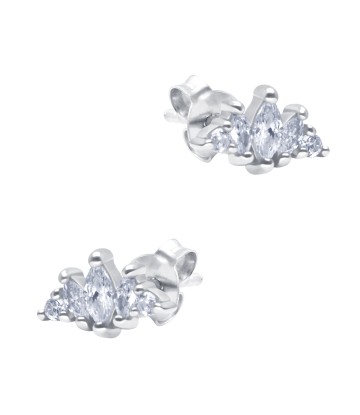 Gorgeous CZ Stone Silver Stud Earring STS-6303